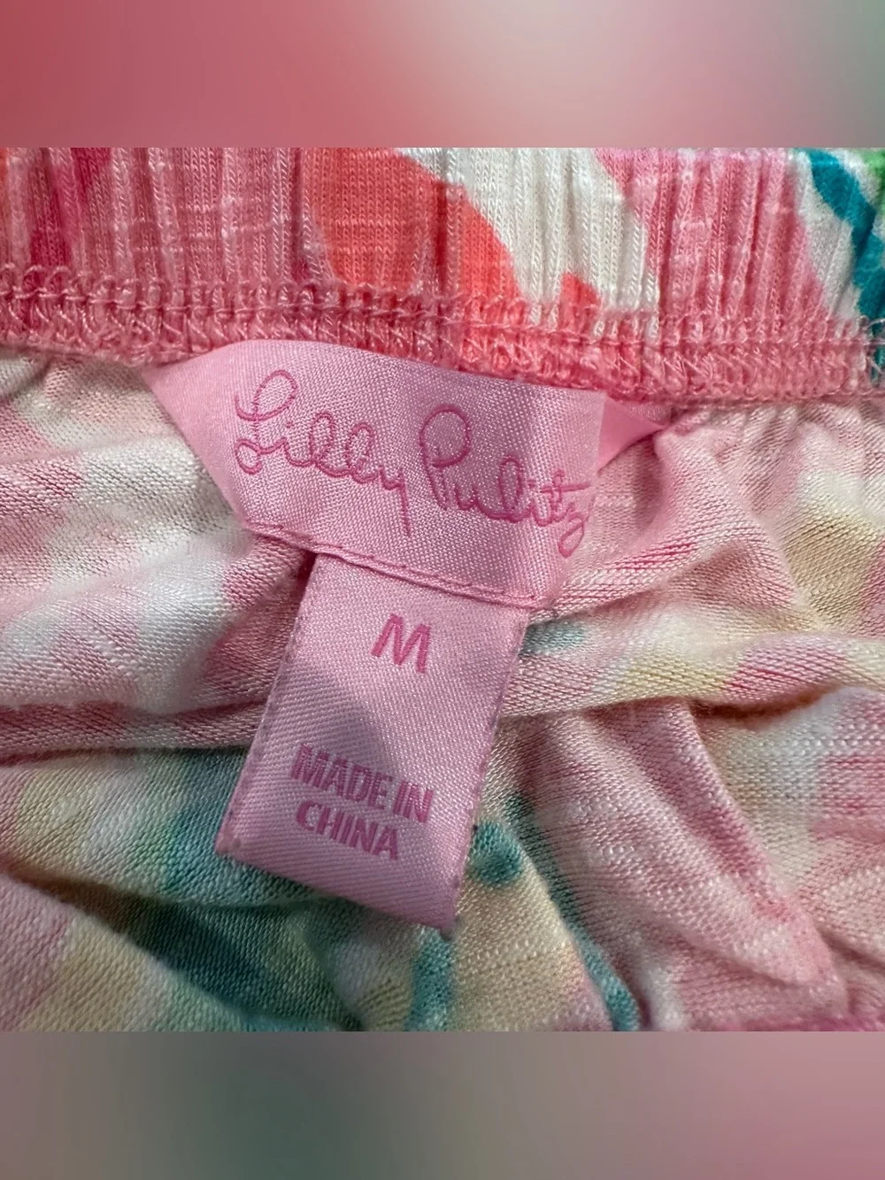 Lilly Pulitzer Pink Paisley Graphic Print Strapless Maxi Dress Size Medium - Picture 5 of 9